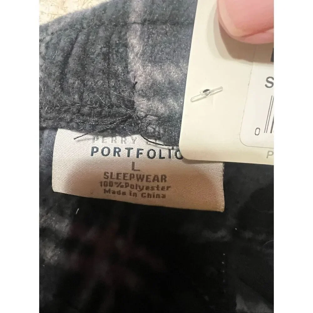 Perry Ellis Men’s Plaid Soft Pajama Pants Sz L NWT